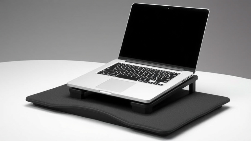 노트북 쿨링 패드를 사용하여 시야각을 높이고 거북목을 예방하는 인체공학적 배치